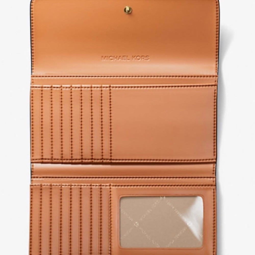 Michael Kors Jet Set Collection Lg Signature Logo Tri-Fold Wallet - Picture 2 of 7